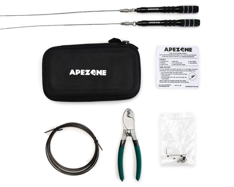 APEZONE cable repair kit with tools and components on a white background